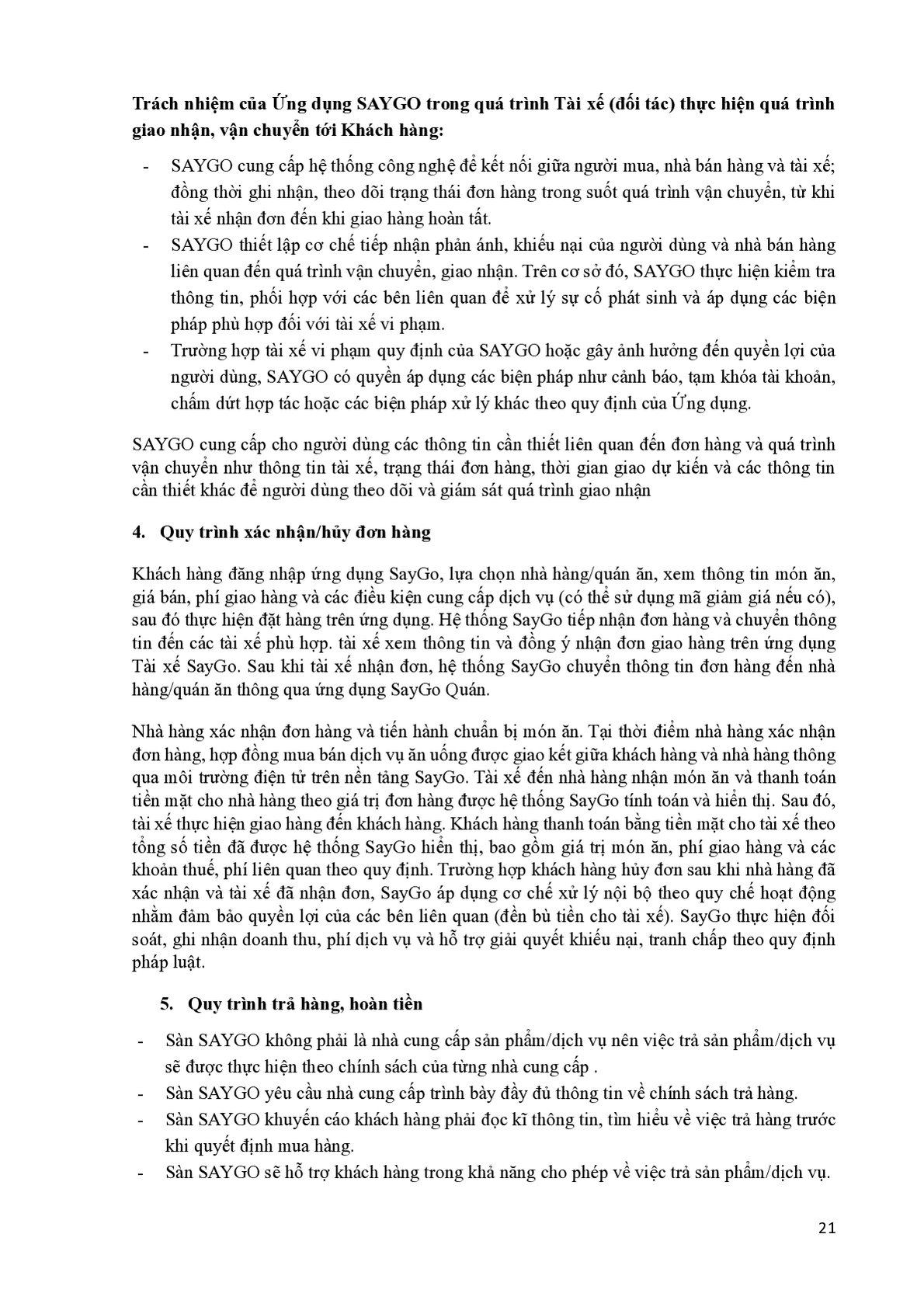 Quy chế hoạt động SAYGO - Trang 21