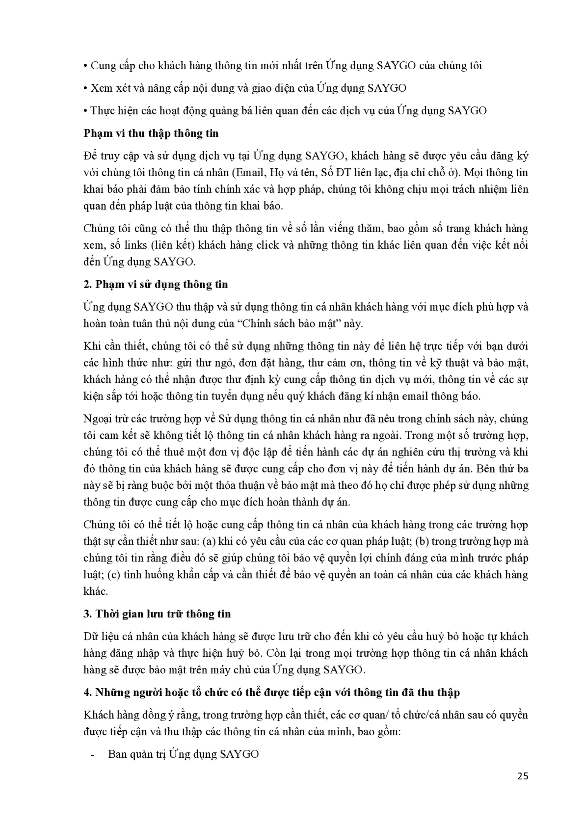 Quy chế hoạt động SAYGO - Trang 25
