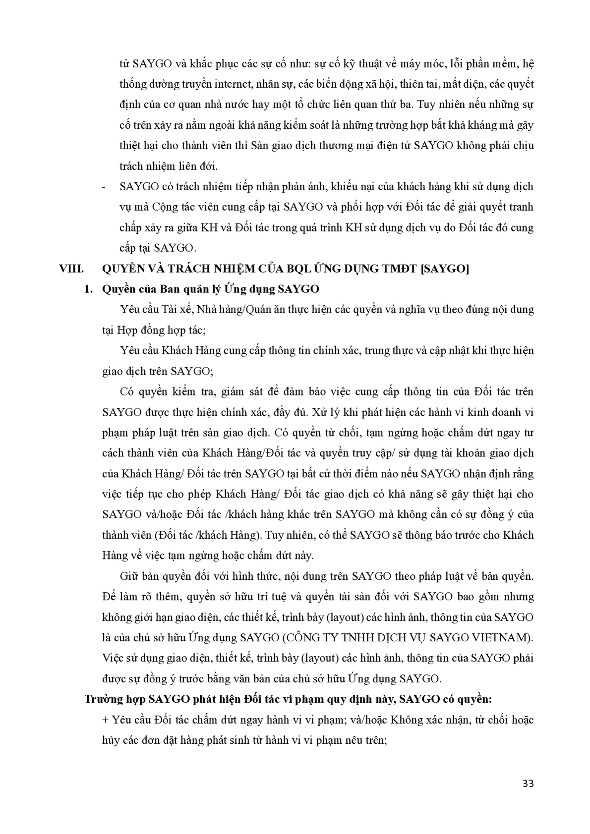 Quy chế hoạt động SAYGO - Trang 33