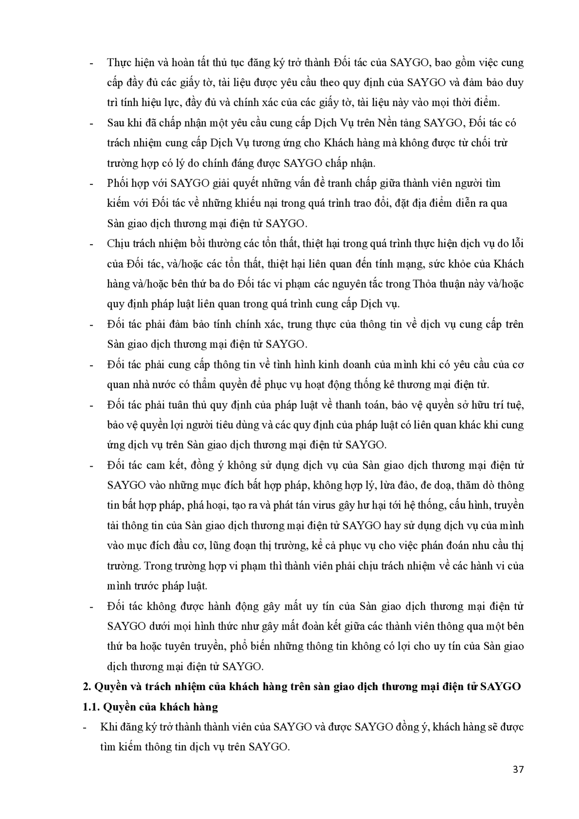Quy chế hoạt động SAYGO - Trang 37